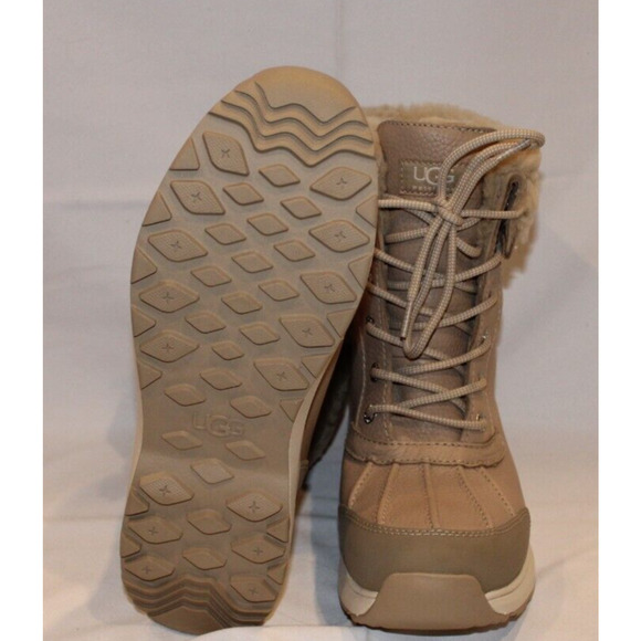 NEW UGG Women's‎ ADIRONDACK III Leather Winter Waterproof Boots MDSD BEIGE - Picture 7 of 11